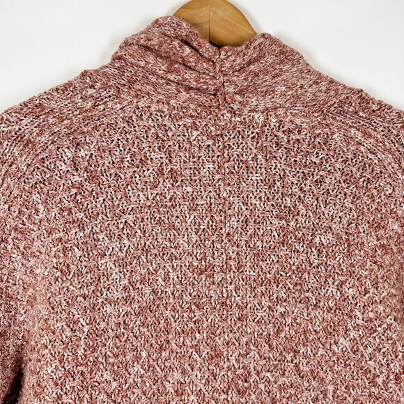 Anthropologie Angel of the North Cardigan XS Pink Marled Knit Open Front Cozy - Picture 5 of 16